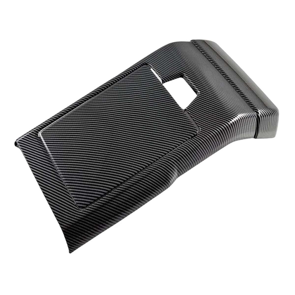 For Hyundai Santa Fe MX5 2024 Carbon Fiber Car Rear Air Vent Frame Trim Anti-Kick Cover Accessories