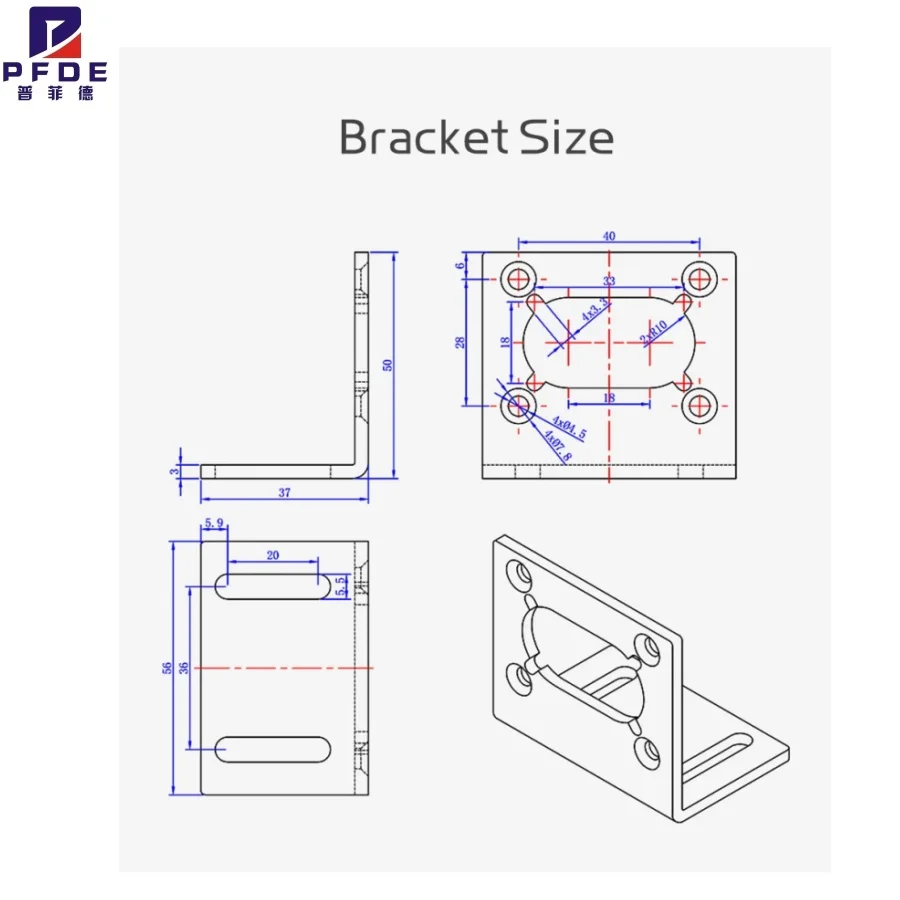 5840 Bracket for Electronics - Standard Size - Not Specified Color - Suitable for General Electronics Accessories