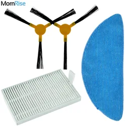 Brosse de rechange pour aspirateur robot ABIR X5, X6, X8, filtre HEPA, chiffons, accessoires, pièces de rechange, consommables