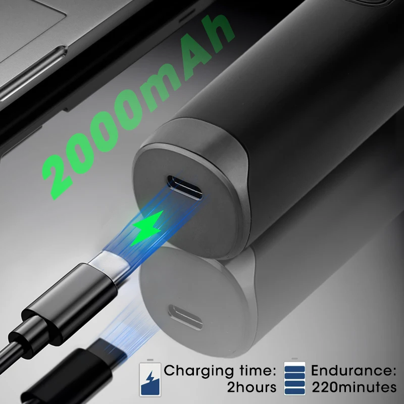 LCD digital display men's hair clipper hair salon engraving electric clipper USB hair clipper bald machine