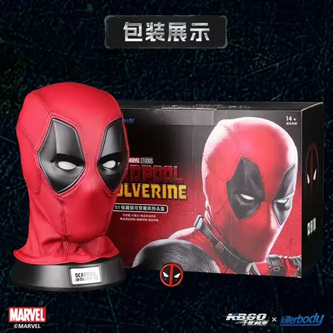 In Stock Deadpool Helmet 1:1 Wearable Collectible Full Head Mask Display Prop For Cosplay Collection Decoration Halloween Gift