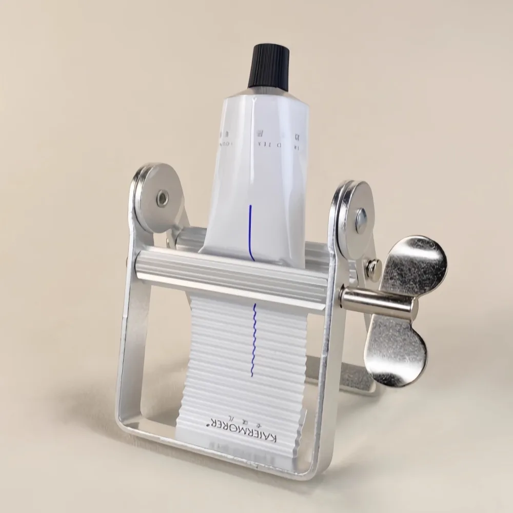 Toothpaste Squeezing Tool Home Sample Extruder Manual Metal Paste Extruder Creative Stainless Steel Hair Dye Paste Pigment Clip