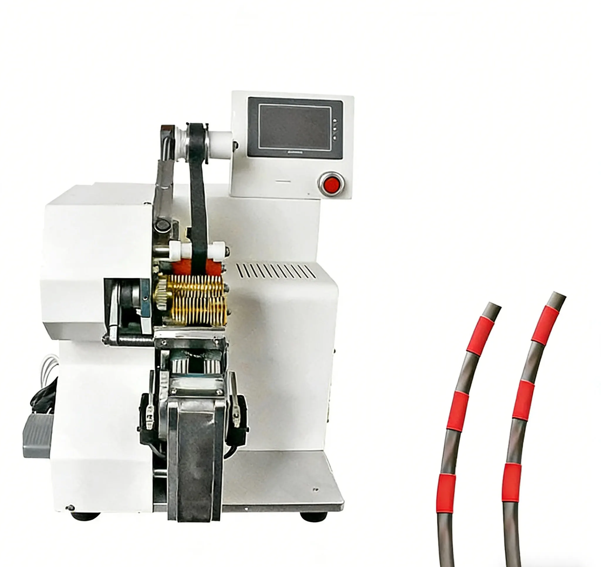 Semi Automatic Spot Tape Winder 5-40mm OD Wire Harness Taping Machine For PVC Acetate Tape