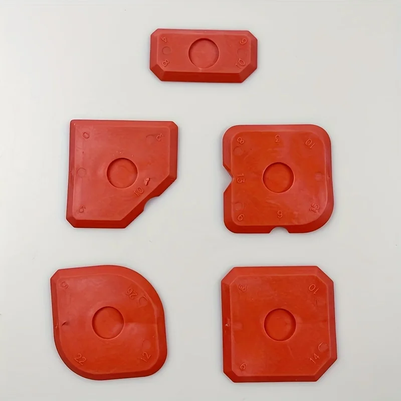 5PCS Silicone Sealant Tool Spreader Finish Kit Caulk Tile Grout Applicator Window Door Cement Caulk Removal Tool