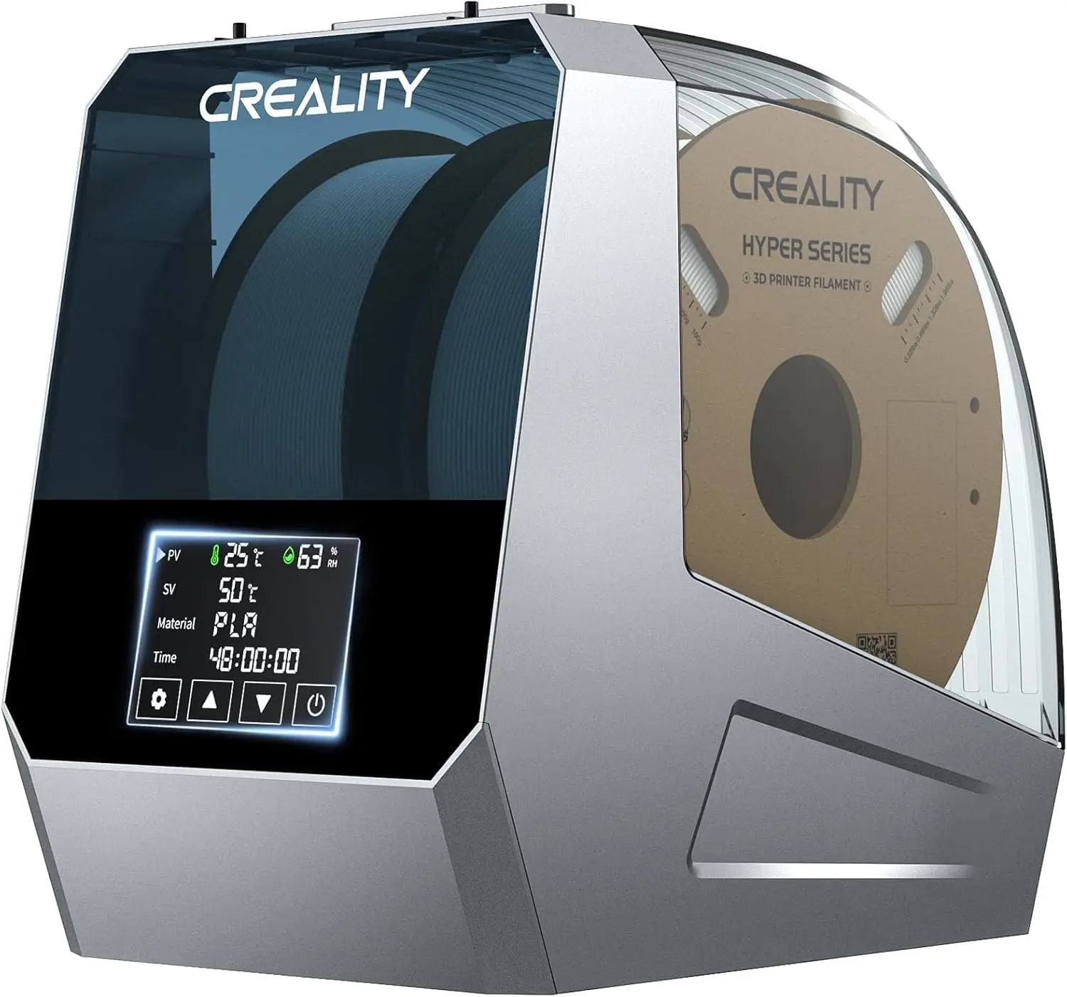 

2 Spool 3D Printer Filament Dry Box, 360° Fast Heating Dryer with LCD Screen, One-Key Drying for PLA PETG ABS TPU PC PP ASA PET