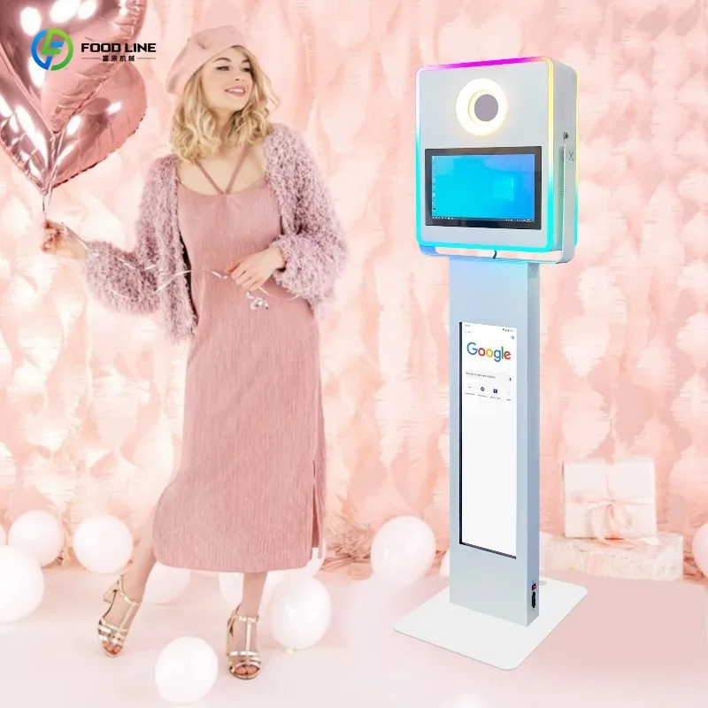 Customized DSLR Photo Booth 15.6 Inch Touch Screen with Software Split Camera Booth for Party