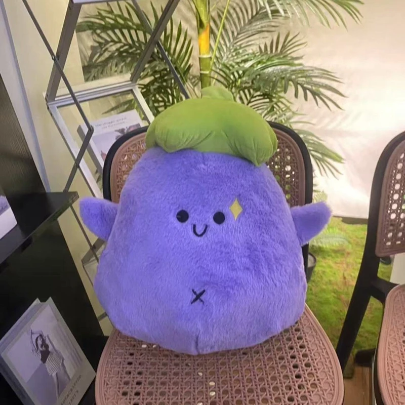 30CM Purple Vegetable Small Eggplant Plush Toy Soft Throw Pillow And Fruit doll as a festival and birthday gift for children