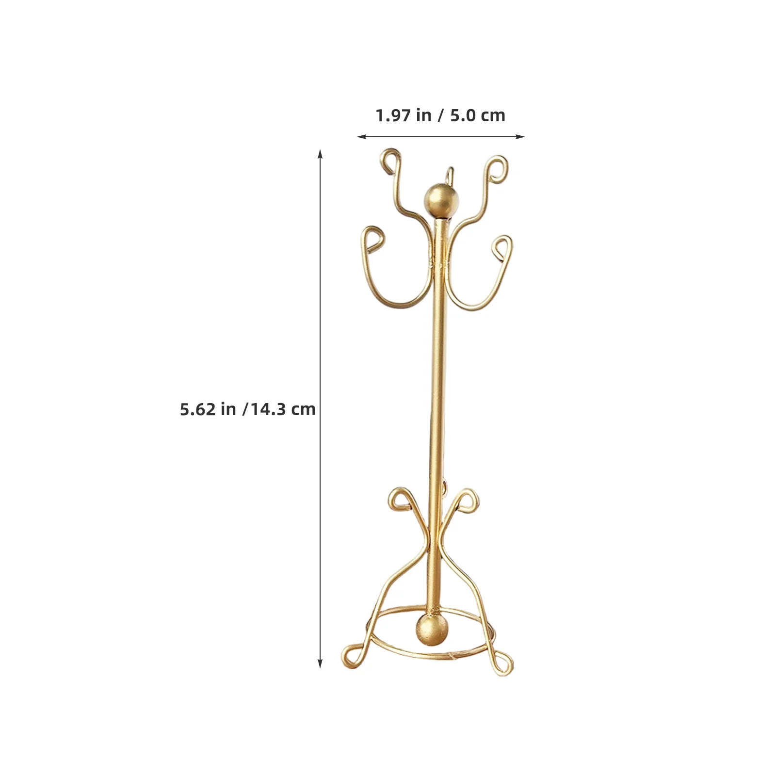 Appendiabiti in metallo in miniatura Appendiabiti per casa delle bambole 1:12 Design robusto per organizzare mini abiti Scena di giocattoli