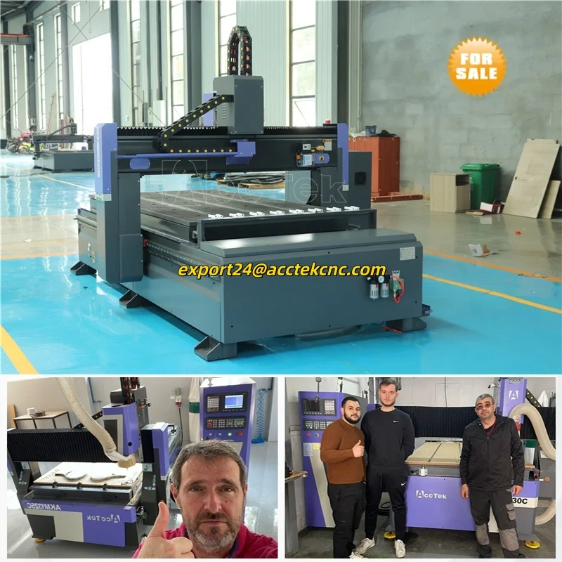 

High Speed Easy Operation Woodworking Machinery 3 Axis 1325 1530 2030 2040 ATC CNC Router for MDF Engraving Door Making