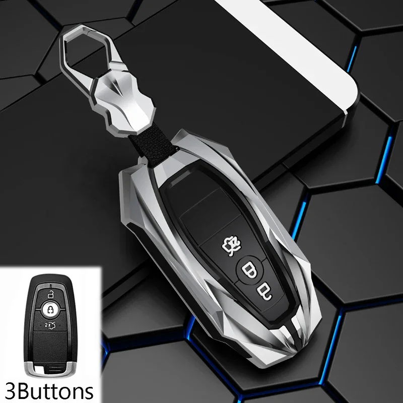 

Zinc Alloy Remote Key Case Cover Shell For Ford F150 F250 F350 Fusion Mustang Explorer Mondeo Fiesta Ranger Eco Sport Lincoln