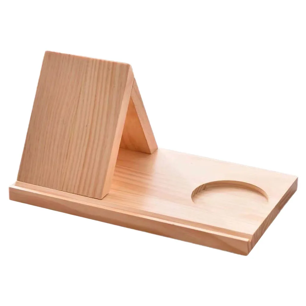 

Portable Triangular Book Holder Book Stand For Shelves Wooden Magazine Rack Cup Holder Shelf Decorative Minimalist Tabletop