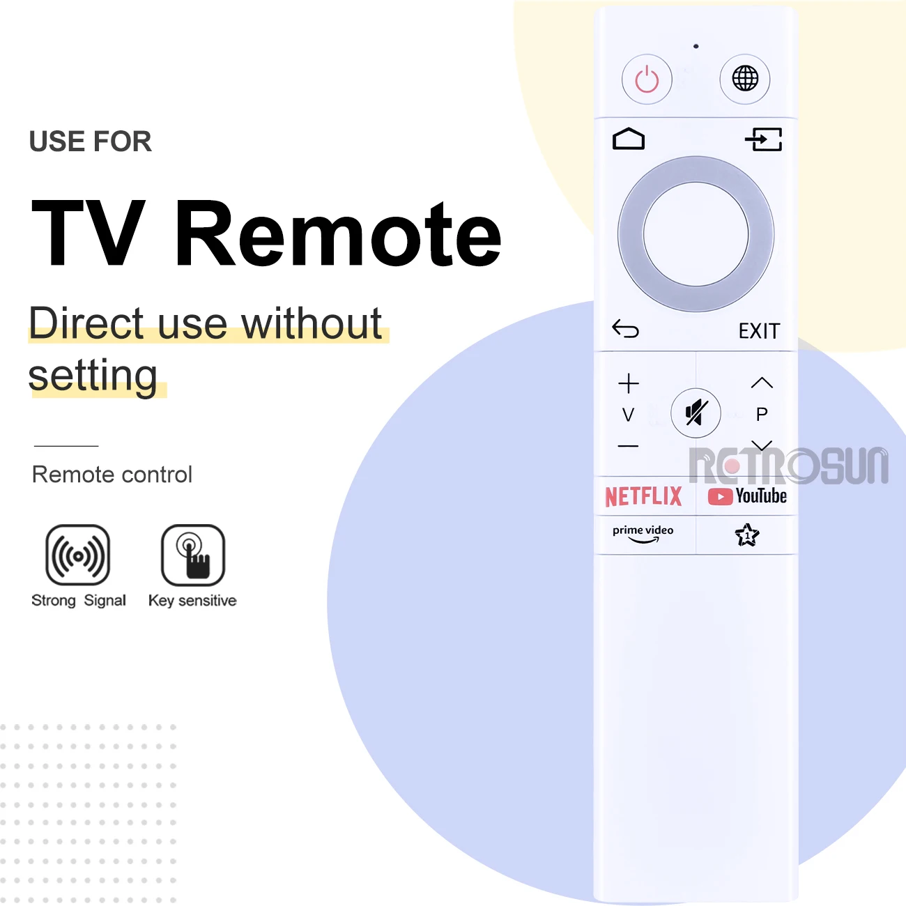 جهاز تحكم عن بعد جديد لـ Vestel 24HA9520G 30111994 تلفزيون RC2056 Ekran HD Ready Smart Stream Android