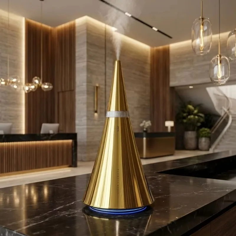 Airo 3004 Luxury Aircraft Grade Aluminum Scent Diffuser Large Area 150 Sqm Coverage Hotel Lobby Waterless Essential Oil Diffuser