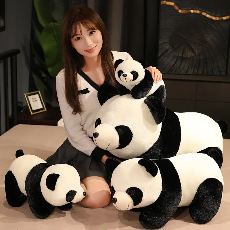 Pillow sleeping Children's cute simulation panda doll Action figure stuffed animal Bedding Gifts from Friends cute pillow