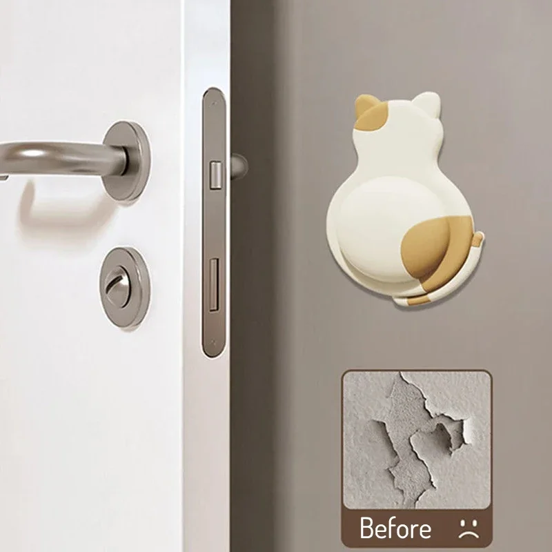 Cute Pet Anti-collision Pad Soft Rubber Door Sticker Anti-collision Artifact Refrigerator Door Back Wall Sticker
