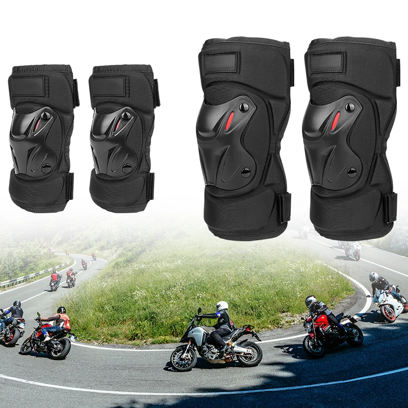 

Knee Brace Elbow Protection Pads Shock Absorption Keep Warm Motorcycle Knee Elbow Pads Safety Protector for Outdoor Sports