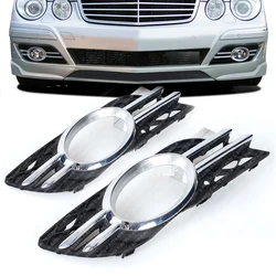 Bumper Fog Light headlight Grill Cover Trim For Mercedes Benz W211 2007 2008 2009 2118850822 2118850922 A2118851174 A2118851274