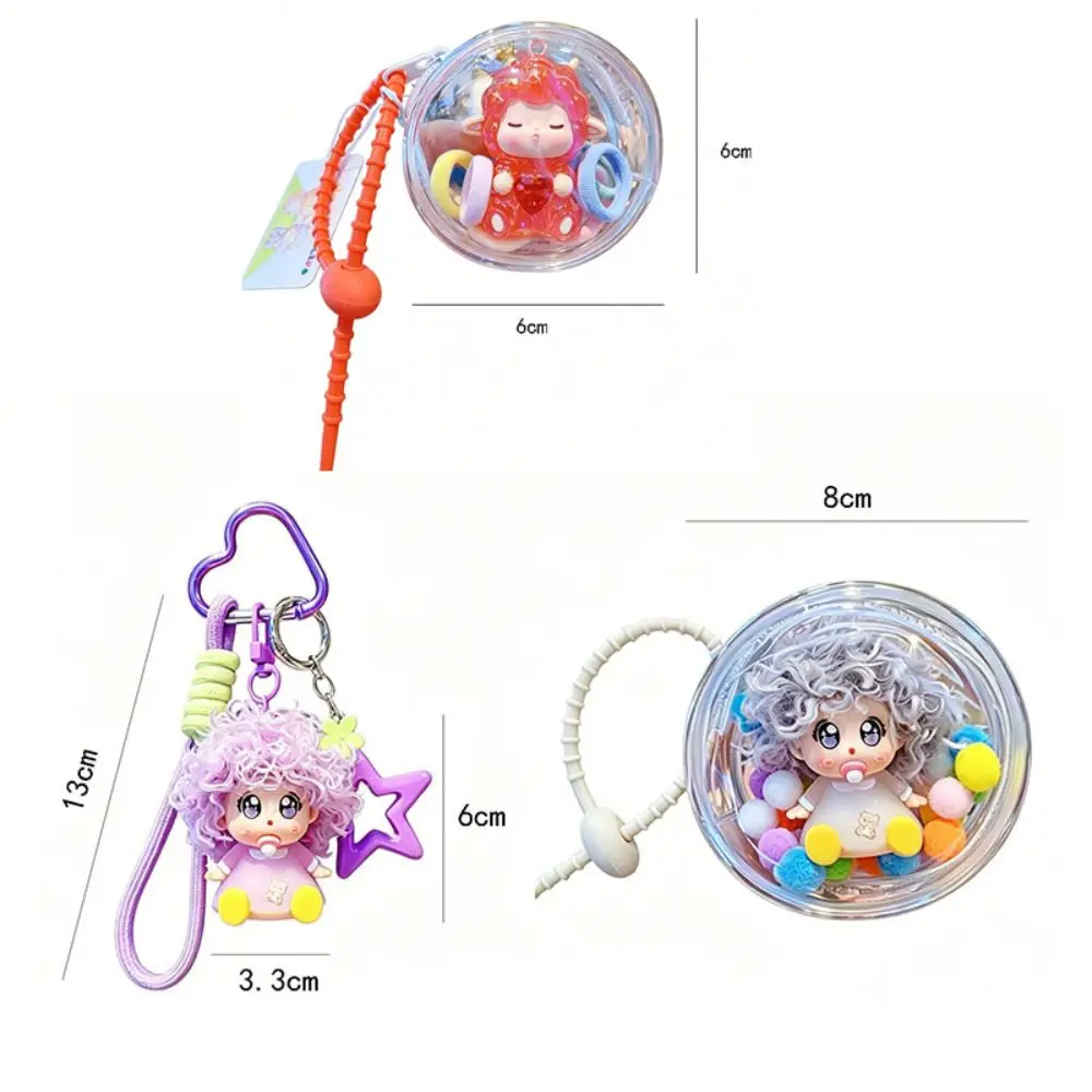 Hochwertiger PVC-Schaf-Schlüsselanhänger mit glatter, gratfreier Oberfläche, stabiler Farbe, Taschenanhänger, leicht und kompakt, robuster Metall-Schlüsselring. – Detail 1