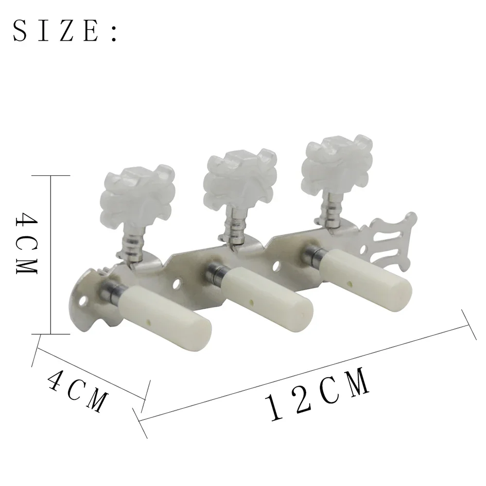 Celluloid Classical Guitar Tuning Pegs Vintage String Tuner Knobs Replacement Set Elegant Engraved Design For Classical Guitar