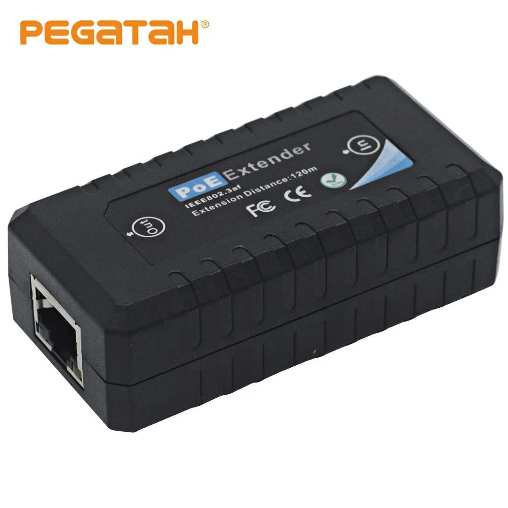 PEGATAH 1 /2/ 4 Port PoE Extender IEEE802.3af poe extender for ip port max extend 120m transmission extender for ip camera