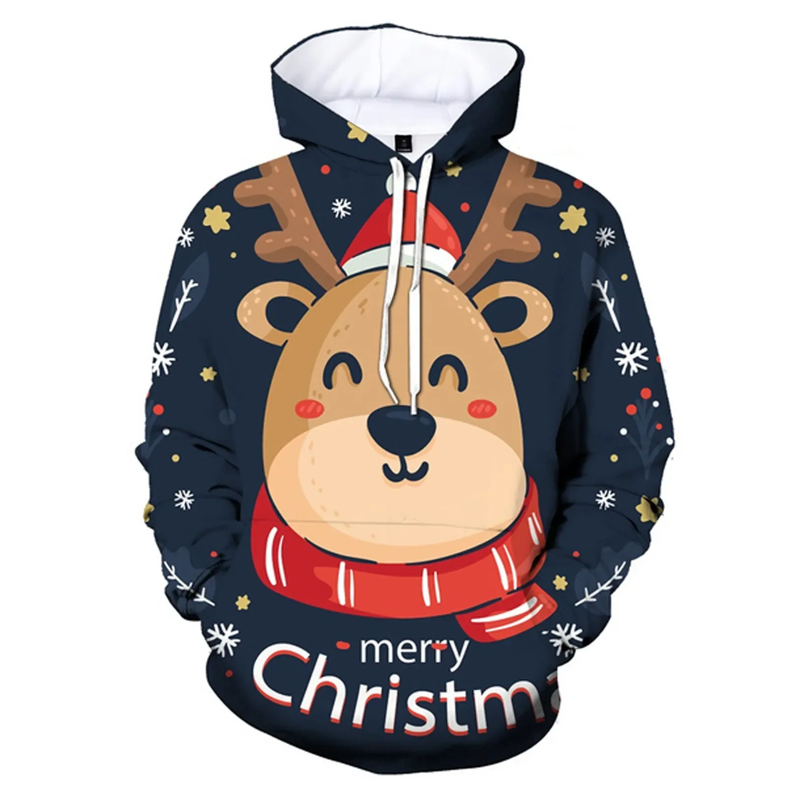 Christmas New Hoodies for Men Clothinig Winter Warm Hoodie Funny Kids Hooded Long Sleeve High-quality Pullovers Oversize Tops