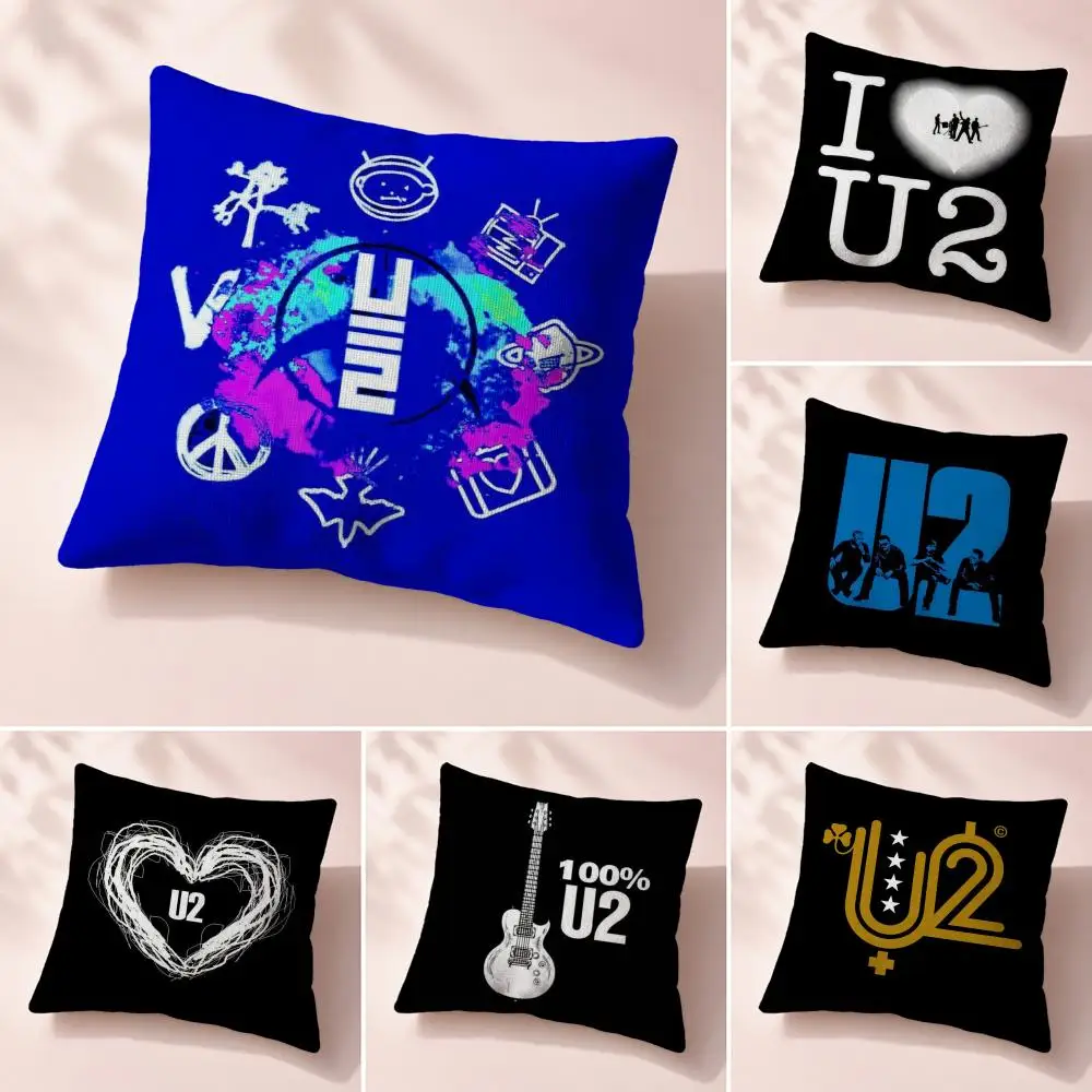 Street u-u-U2 Cushion Cover Premium Reversible Pillow Cover 2-in-1 Dual Comfort Decor for Home & Car