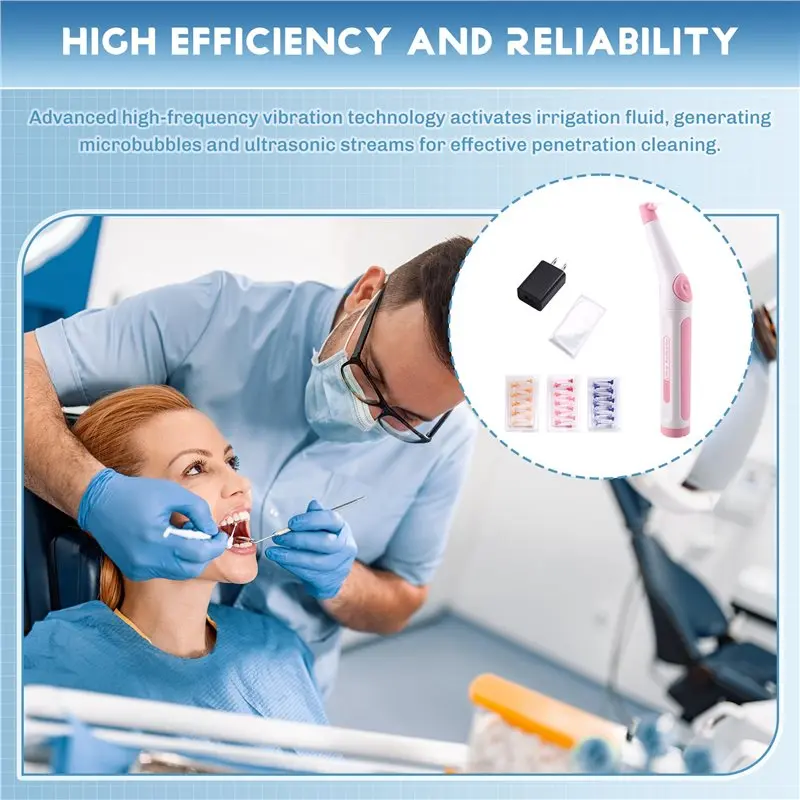 A84G-Cordless Irrigator Pen For Removing Broken Needles And Calcifications-Root Canal Irrigation Tool With US Plug