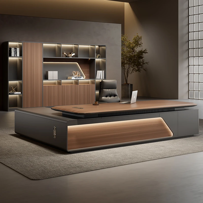 Modern Executive OfficeDesk Furniture Computer Desk L Shape ComputerDesk With Storage Office Desks Home Office Writing Desk