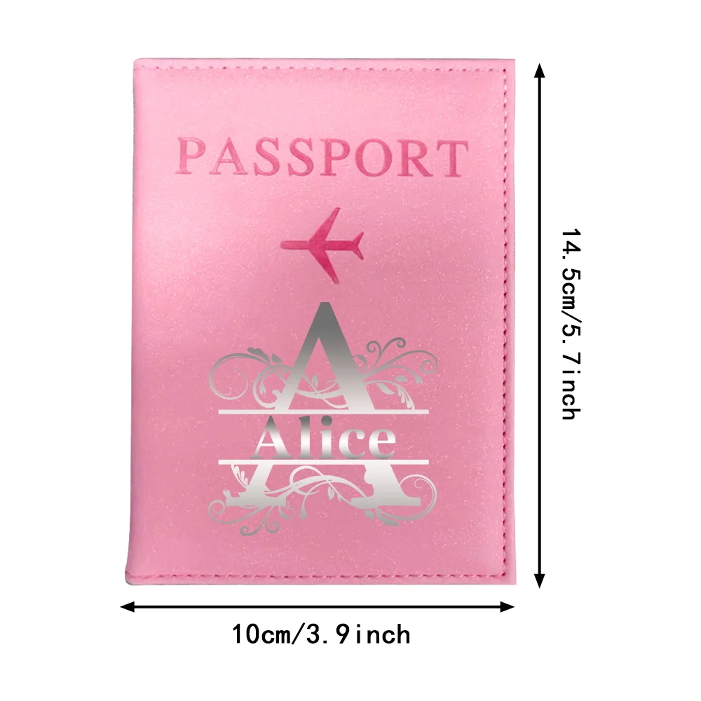 Personalized Customized Name Passport Credit Card Passport Storage Bag Portable Wallet Air Ticket Storage Travel Accessories