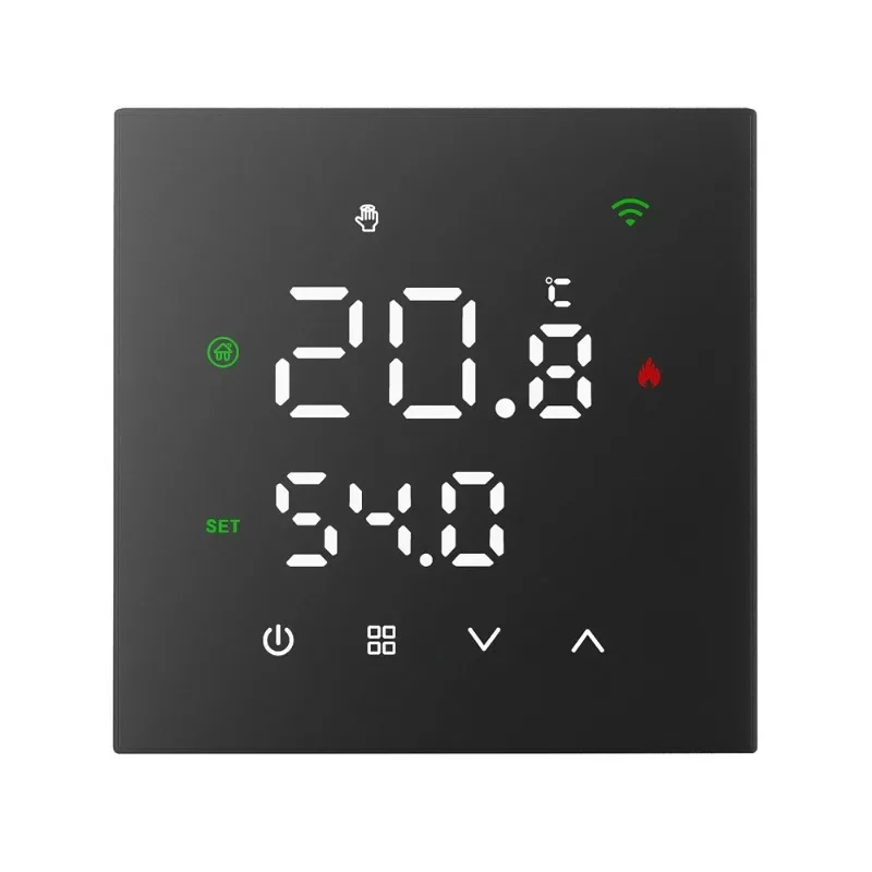 Russian special matte matte WIFI intelligent floor heating thermostat, hydropower heating wall-hung boiler, Russian APP
