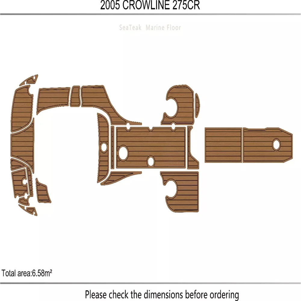 

2006-2007 Crownline 262 EX платформа для плавания в кабине 1/4 дюйма 6 мм напольный коврик из вспененного этилвинилацетата, самоклеящийся напольный коврик в стиле морского салона или шага