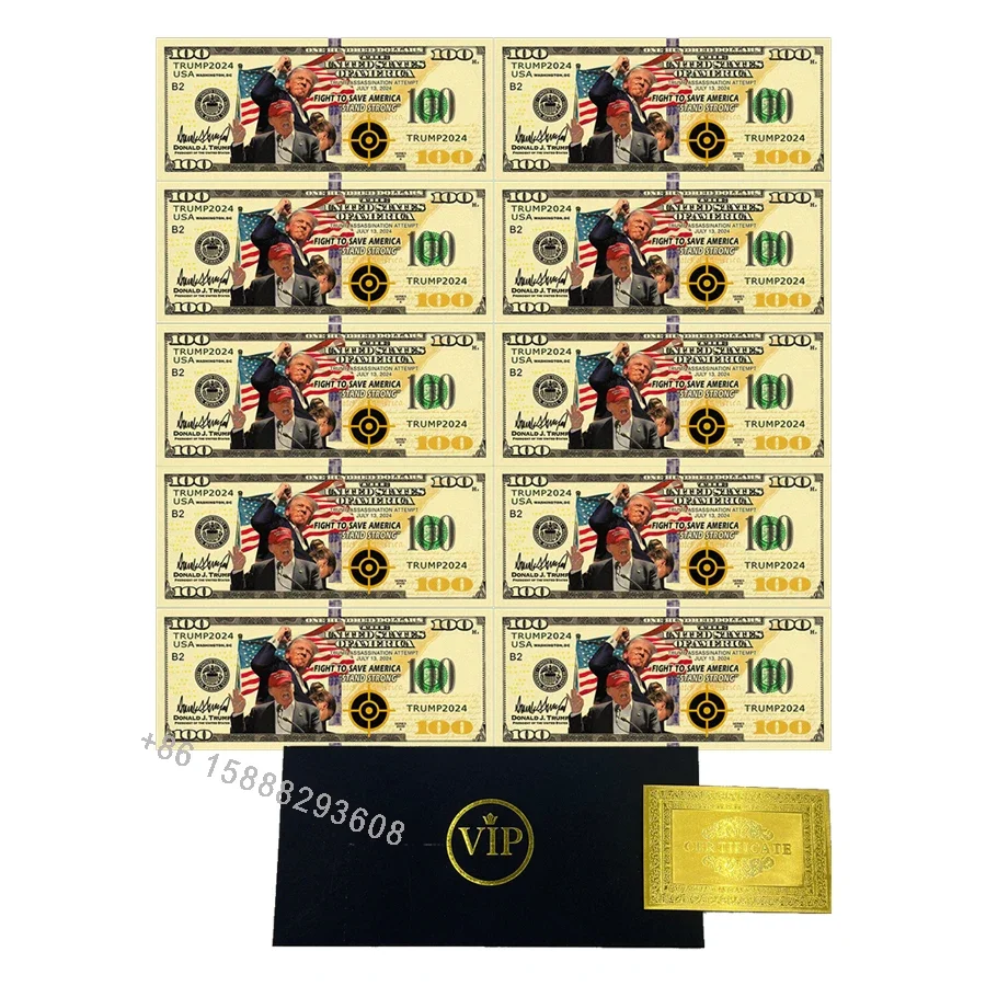 

Wholesale Donald Trump Dollar Bill Banknote shooting assassination customization banknote - 2024 Election