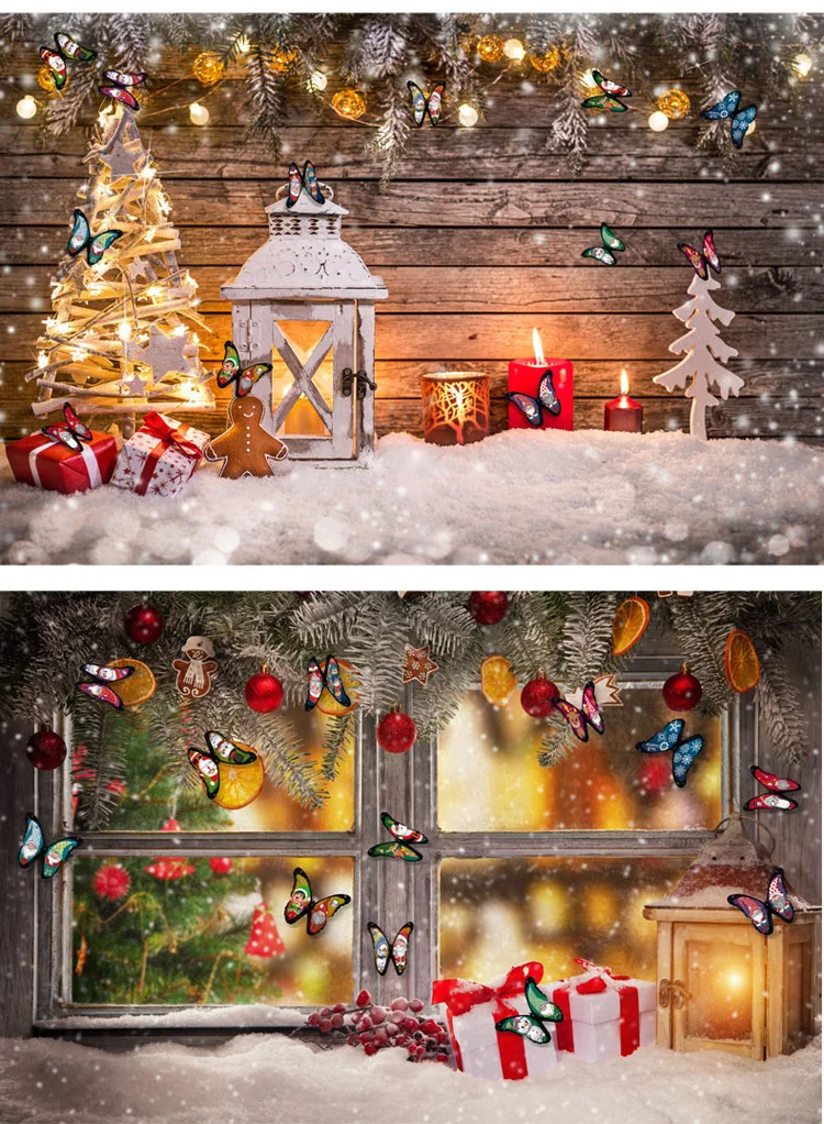 12-teiliges Set Weihnachts-Schmetterling Wandaufkleber 3D Schmetterlinge Raumdekoration Haus- und Gartendekoration Magnet Festival-Dekor Aufkleber – Detail 6