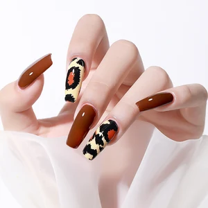 15mlトランスファー箔ジェルマニキュア浸漬浸漬led uvジェルワニスファストドライスターステッカー接着剤ゲル 10ベストセールススタンピングジェル-9