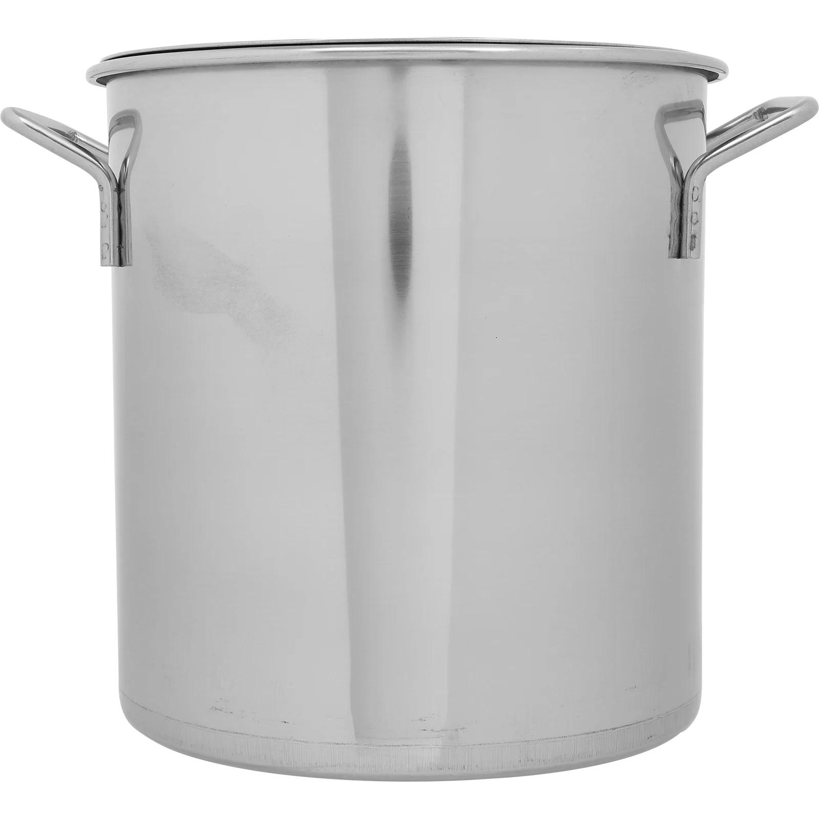 

22Cm Stainless Steel Stockpot Soup Pot Large Capacity Rice Bucket Handles Easy Clean Lid For Home Hotel School Factory