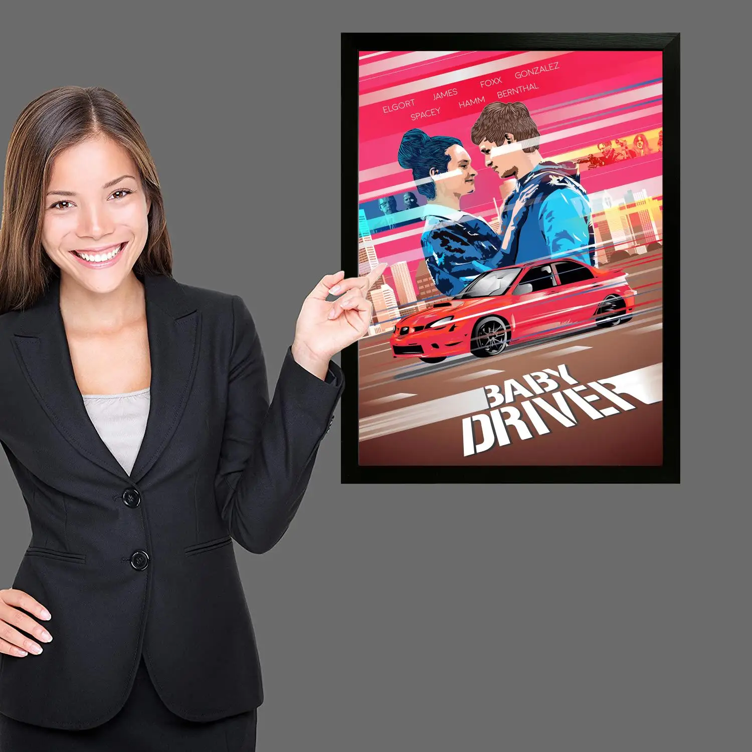 ملصق فني من القماش لفيلم سائق الأطفال وفن جداري، طباعة صورة، ديكور غرفة نوم عائلية حديثة، لوحة زخرفية