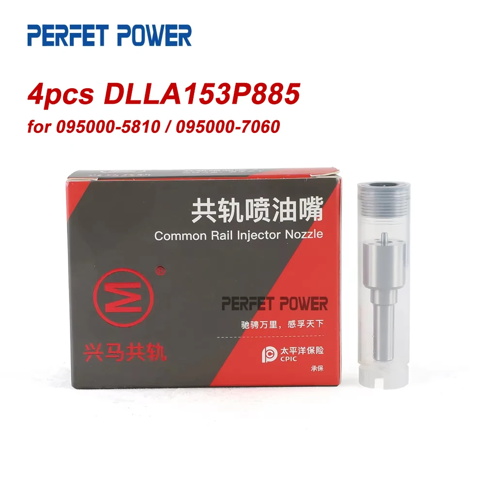 

4pcs DLLA153P885 Diesel Nozzle for 095000-5810, 095000-7060 Common Rail Fuel Injector China Made New