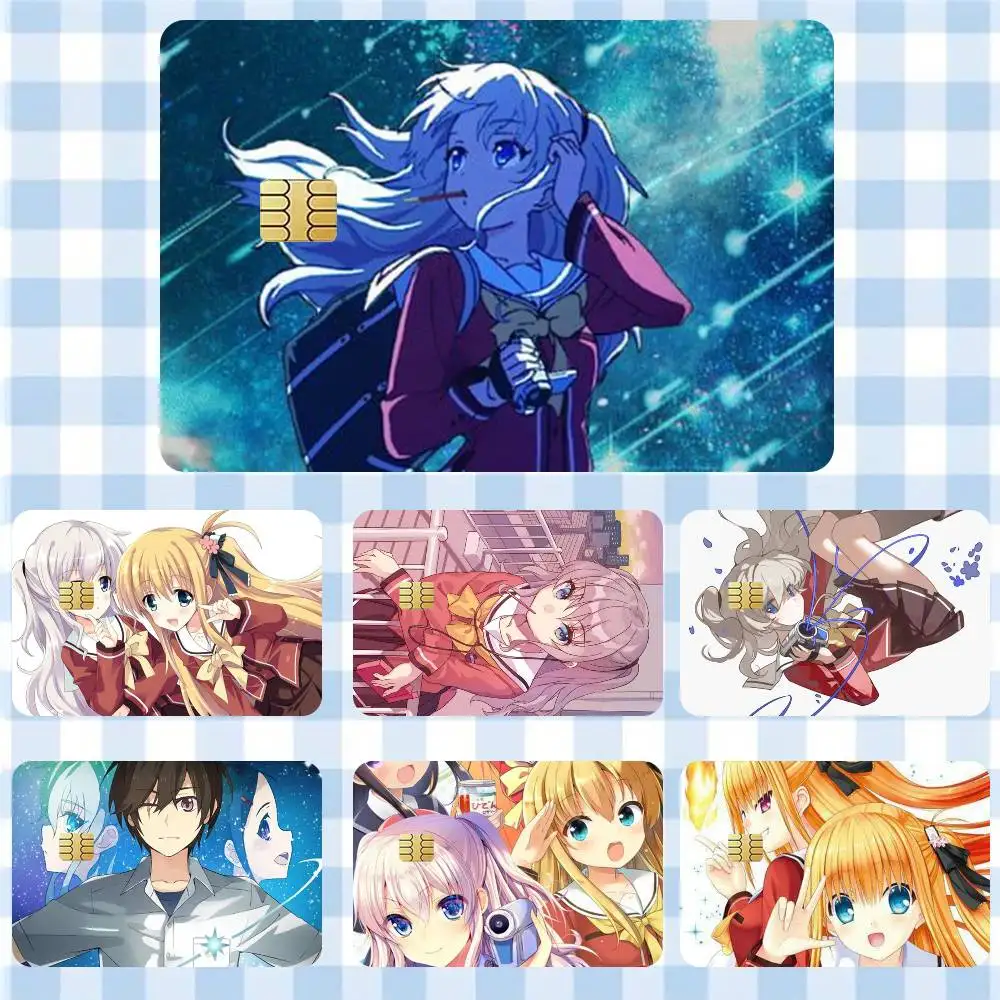 

Nao Tomori Charlotte Anime Sticker Film Tape Skin for Credit Card Debit Card Cartoon Waterproof Stickers