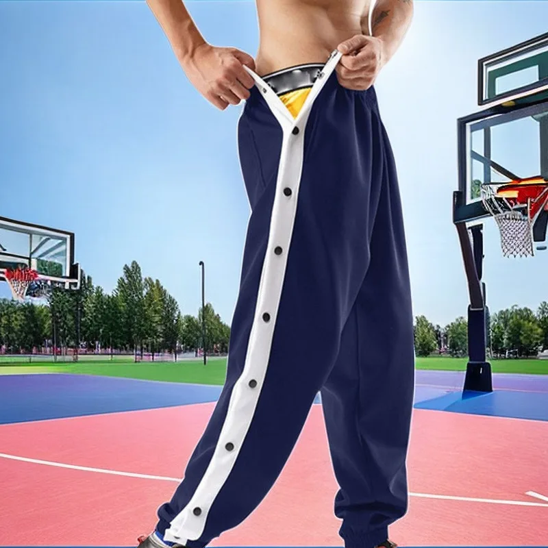 Men Mesh Knitted Joggers Quick Dry Pants Spring Summer Jersey Full Breasted Basketball Sweatpants Lightweight Tactical Trousers