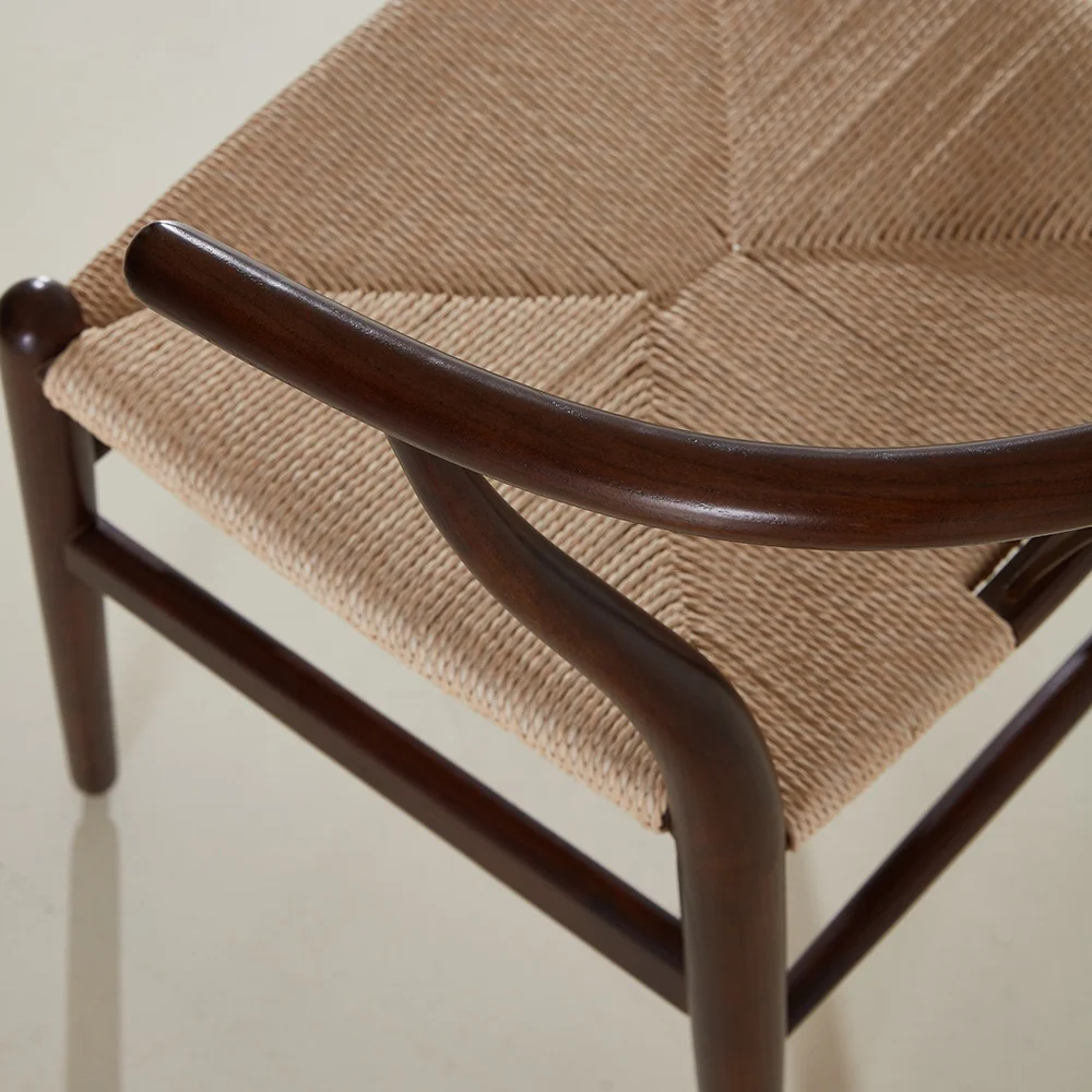 الشمال نمط منتصف القرن تصميم خمر مقهى الأثاث كراسي تناول الطعام الخشب الصلب الروطان