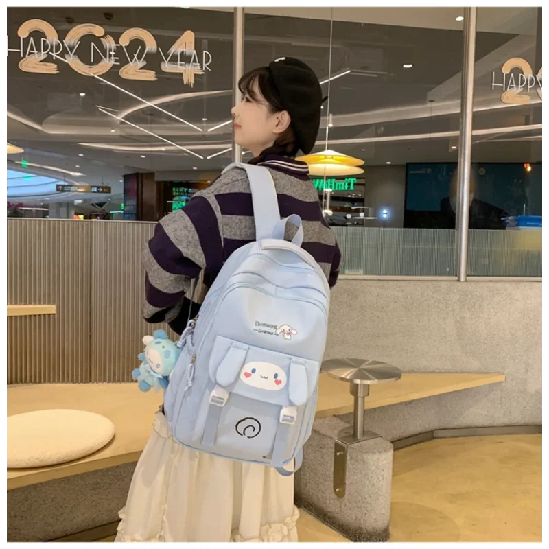 Sanrio New Clow M Student Schoolbag Large Capacity Shoulder Pad Casual and Lightweight Cute Cartoon Backpack