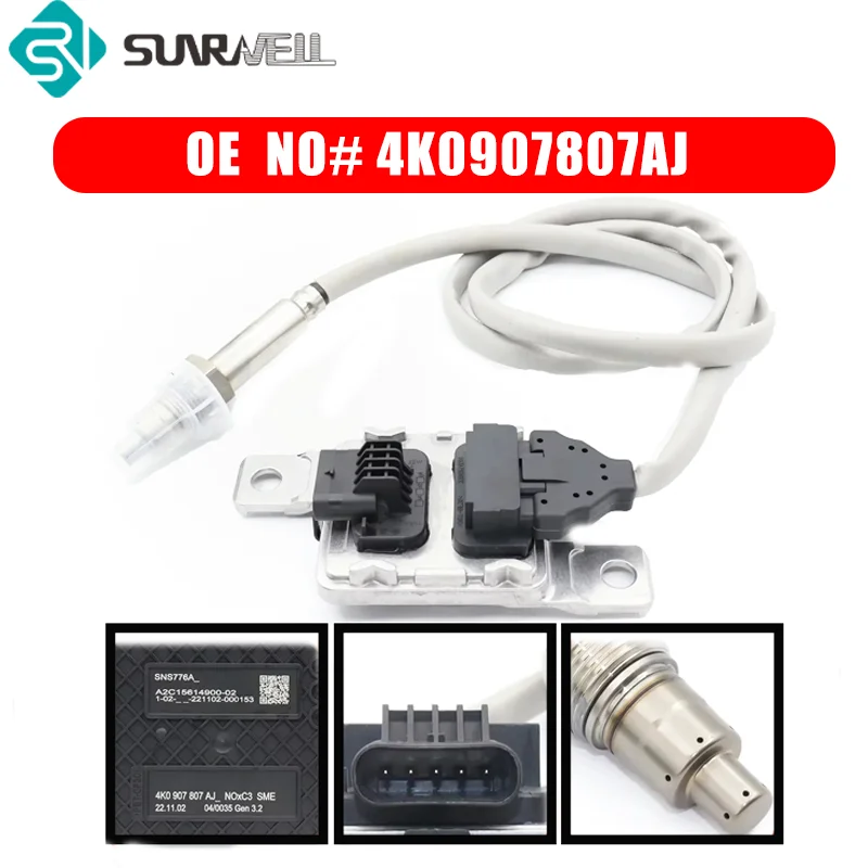 

4K0907807AJ New Nitrogen Oxide Sensor NOx Sensor for Audi A6 C8 A7 Sportback 4K0 907 807 AJ 4K0907807E 12V