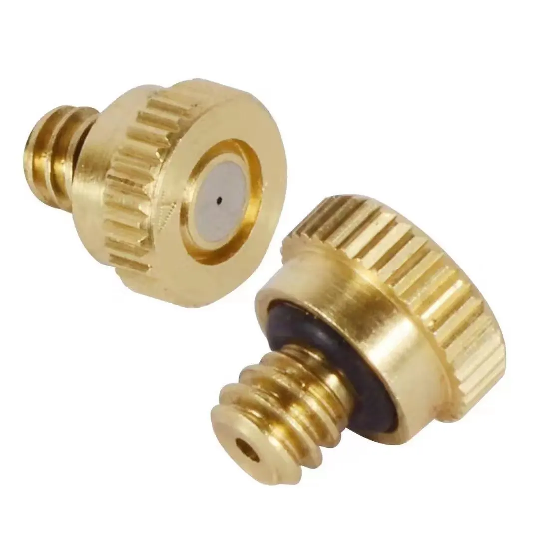 20 teile/los Messing düse. Öffnung 0.1,0.2,0.3,0.4mm, 0,5 Messing nebel düsen, Niederdruck nebel kühldüse.