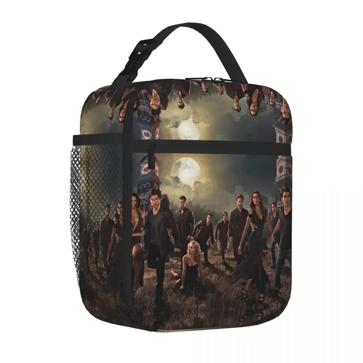 The Vampire Diaries Lunch Bags Insulated Lunch Tote Waterproof Thermal Bag Leakproof Picnic Bags for Woman Work Children School