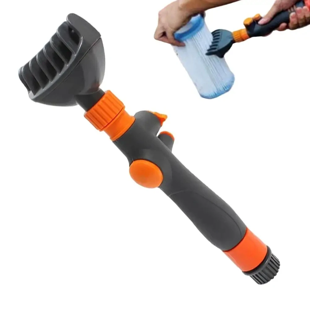 AC76-Pool Filter Comb Cleaner Pool Cartridges Filter Cleaner Comb Hot Tub Spa Water Filter Cleaning Hose Attachment Tool