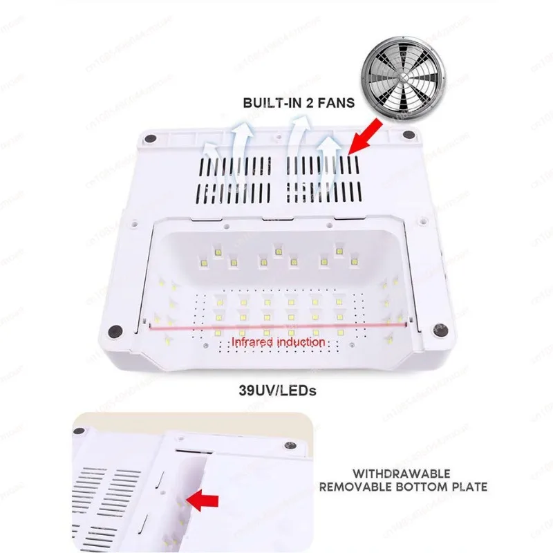 Five in One 96W Nail Lamp, Nail Lighting, Multifunctional Nail Vacuum Cleaner, Polishing Machine, All-in-one Machine