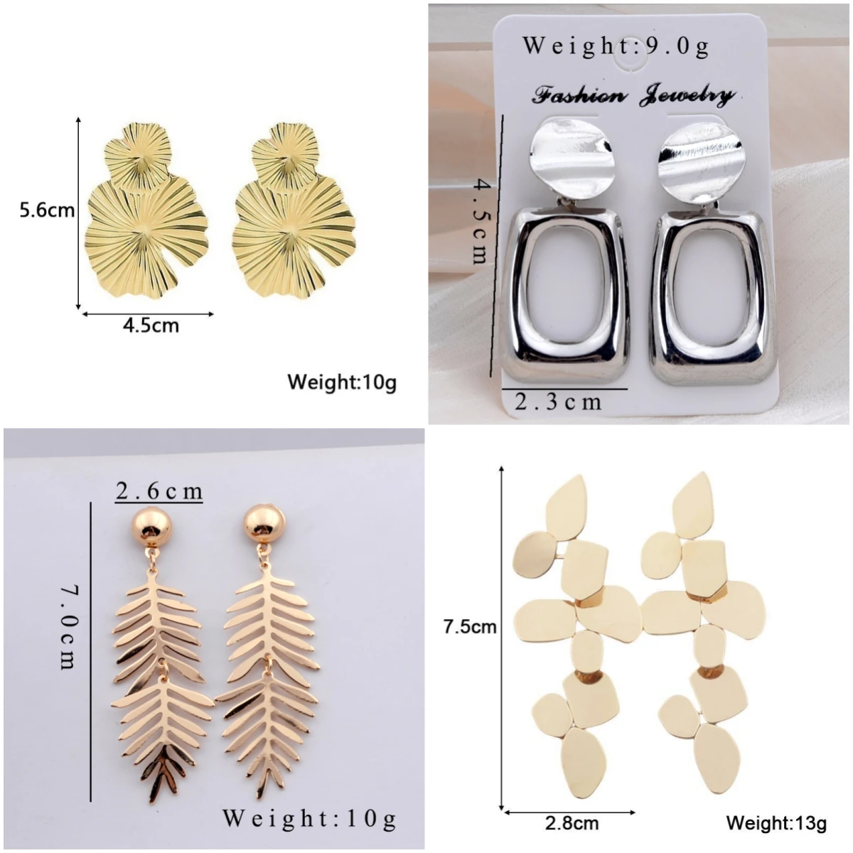 Retro Statement Metal Long Drop Earrings for Women European Irregular Geometry Dangle Earrings Party Punk Twist Jewelry Gift