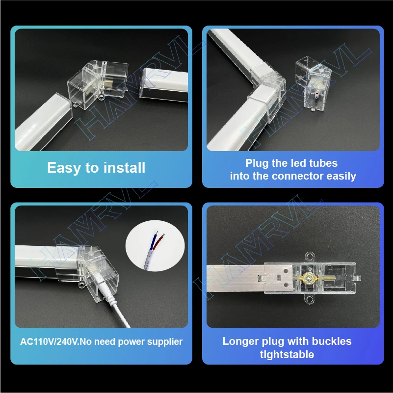 مسدس قلادة LED ضوء 3-Color قابل للتعديل 3000K-6500K عكس الضوء تصميم العسل الحديث سهل التركيب لشريط المرآب صالون #4