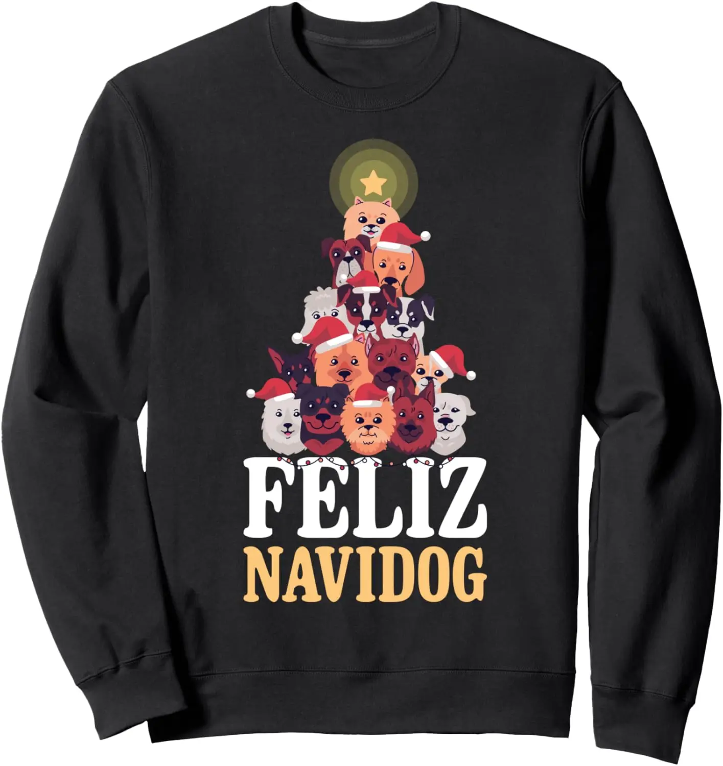 

Толстовка Feliz Navidog с рождественской елкой