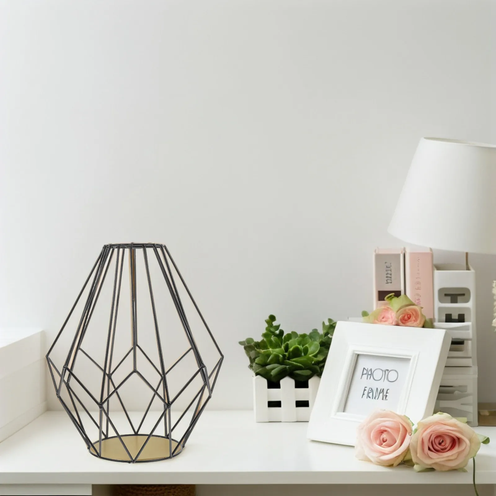 

Metal Cage Lampshade Pendant Lights Covers Black Vintage Lamp Holders Hanging Lighting Cord Fixture Dining Room Bedroom Decor